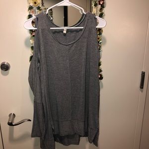 Grey Off the shoulder Top